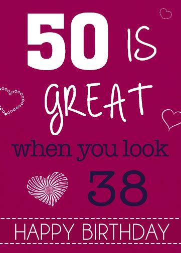 Birthday Ecard 50 Is Great Crazecards