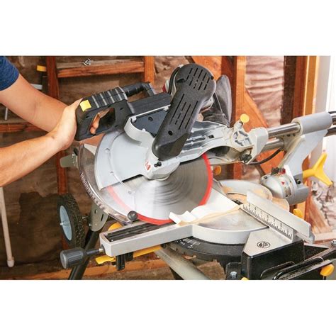 Chicago Electric 12 In Double Bevel Sliding Compound Miter Saw With