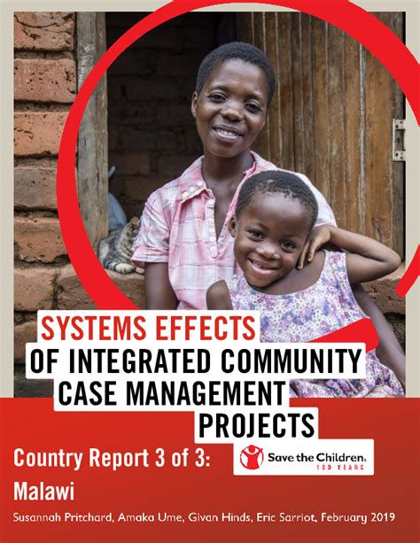 Systems Effects Of Integrated Community Case Management Projects