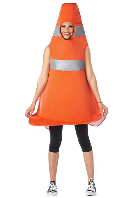 Get Best Sellers Traffic Cone Costume For Adults With Eye Catching