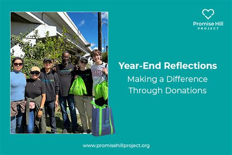 Make A Difference Through Year End Donations Promise Hill Project