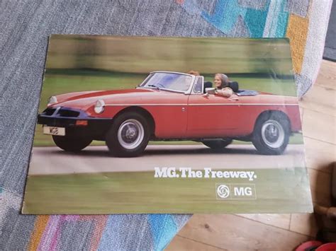 Mg All Models Brochure Sales Leaflet Mgb Gt Roadster V Midget Picclick