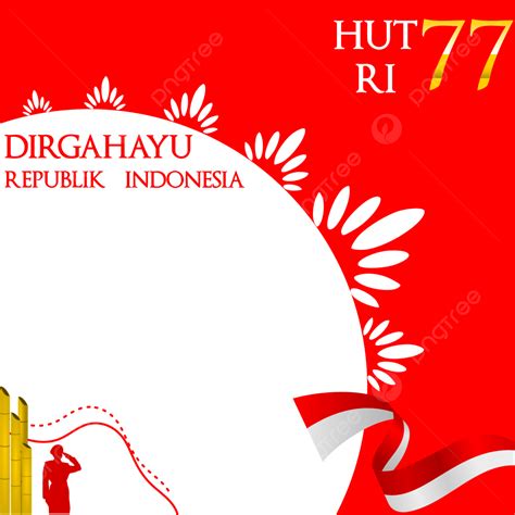 Hut Ri Vector Hd Images Twibbon Hut Ri Ke 77 Indonesia Merdeka