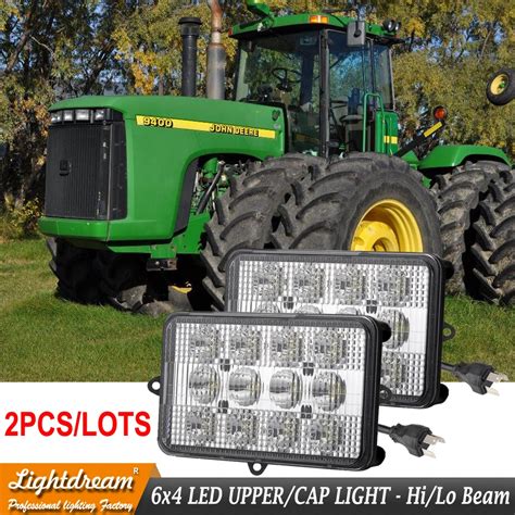 6x4 Led Tractor Work Lights For John Deere Windrowers 4890 4895 4990