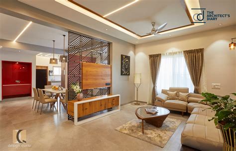 Bungalow Interior With Simple Material And Colour Palette Design