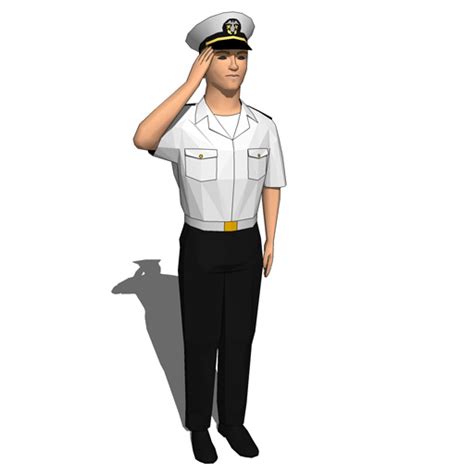 Navy Guys Officers 3d Model Formfonts 3d Models And Textures