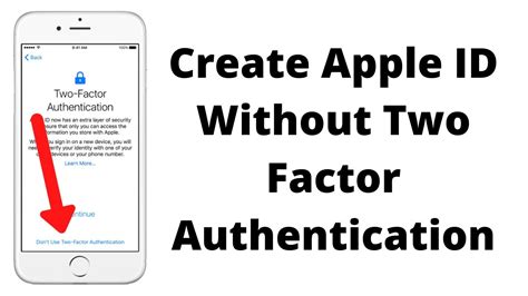 How To Create Apple Id Without Two Factor Authentication Ios 14create