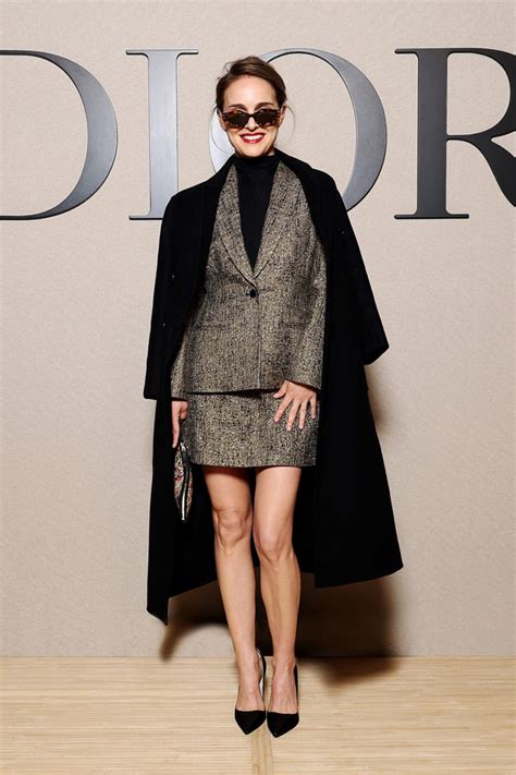 Paris Fashion Week Front Row Christian Dior Fall Fashion Show Red