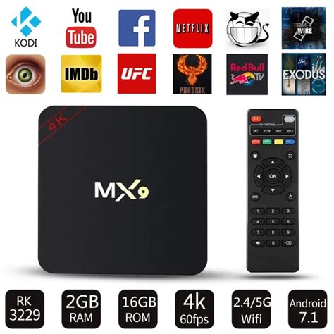 Android Tv Box Mx9 4k 5g Uhd 4k Smart Tv Box Android 101 2gb16gb Eu