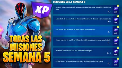 Como Completar Todas Las Misiones De La Semana Temporada Fortnite