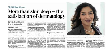 Dr Ugeshnie Naidoo In The Sunday Times Dr Ugeshnie Naidoo