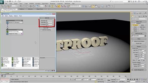 Animating Text In 3ds Max Part 2 Using Particles Youtube