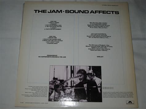 The Jam Sound Affects Paul Weller Lp Polydor Rec 28mm 0012 Japan