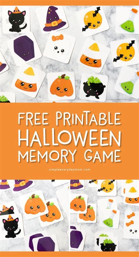 Free Printable Kids Halloween Matching Game For Preschoolers Artofit