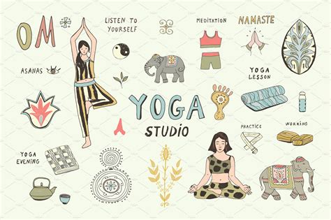Yoga Studio ~ Illustrations ~ Creative Market