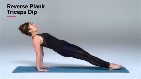 How To Do Reverse Plank Triceps Dips Health Youtube