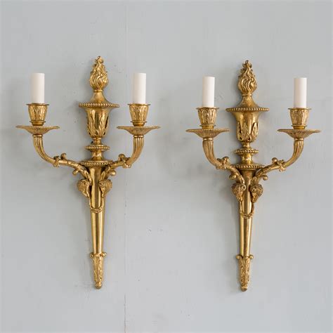 Antique French Bronze Sconce Wall Light Br