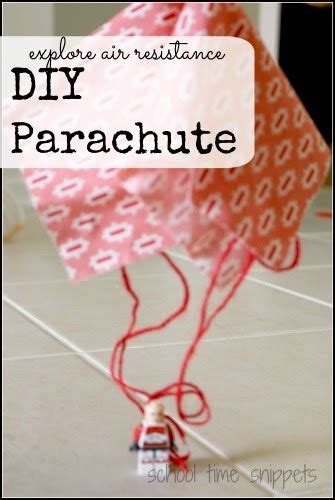 Diy Parachute Captain Sky Blue Storybook Go Along Learn Crafts