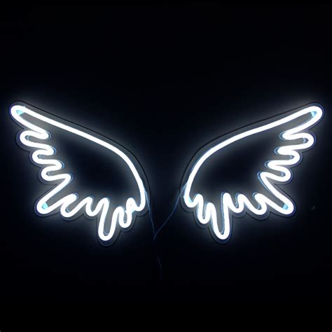 Aesthetic neon background categories : Angel Wings - HiNeon