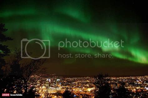 Northern Lights In The Sky Over Oslo Cyanmytta — Livejournal