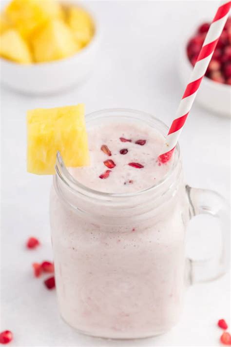 Pineapple Pomegranate Smoothie Simply Stacie