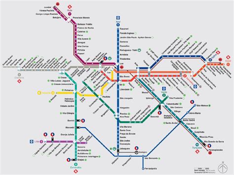 Mapa MetrÔ Sp Atualizado 2019 Linhas E EstaÇÕes De Embarque E