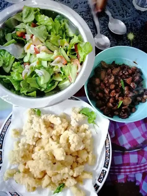 Food Recipe Home Made Croustillant Calamar Ourite Saut Salade Marlin