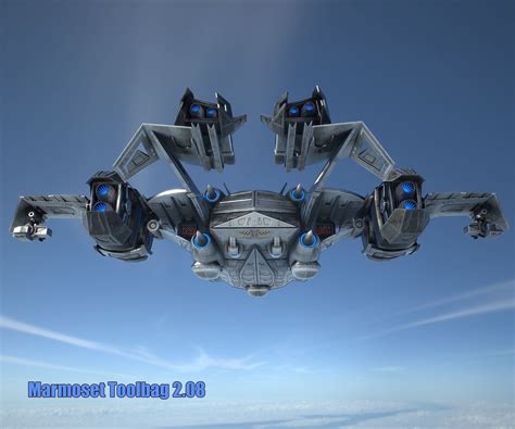 3d Model Sci Fy Dropship Vr Ar Low Poly Animated Cgtrader