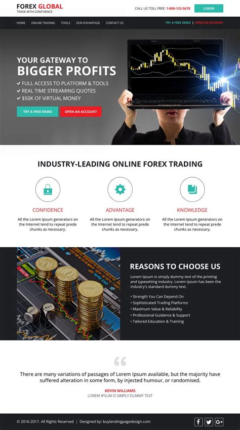 Forex Html Website Templates To Create Forex Trading Website