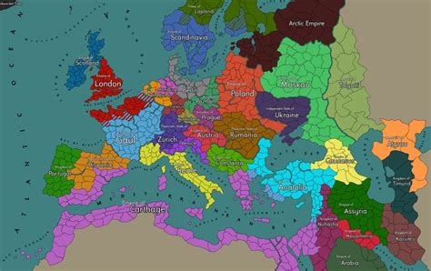 Alternate History Europe 2285 X 1440 Oc Mapas Del Mundo
