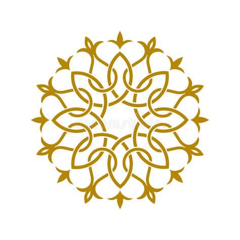 Oriental Geometric Design Arabic Pattern Logo Stock Vector