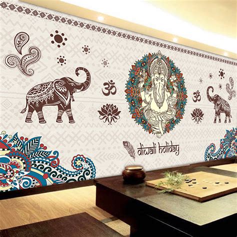 Free Download Custom Wall Mural India Style Wallpaper Living Room