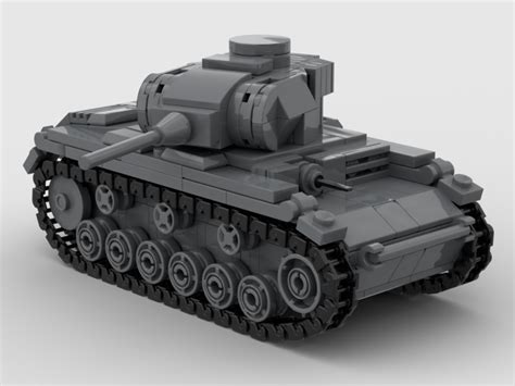 Custom Lego Moc Panzer Iii Ausf J Wwii Tank In 2020 Panzer Iii