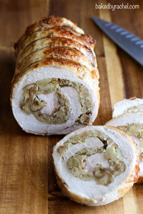 Easy Turkey Roulade With Bread Stuffing Recipe From Bakedbyrachel A