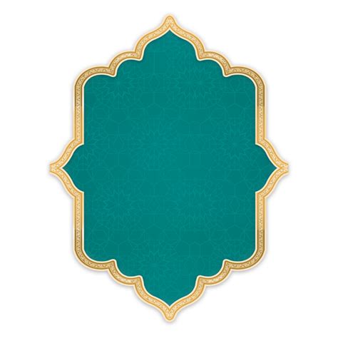 Islamic Frame In Traditional Tazhib Style 24215768 Png