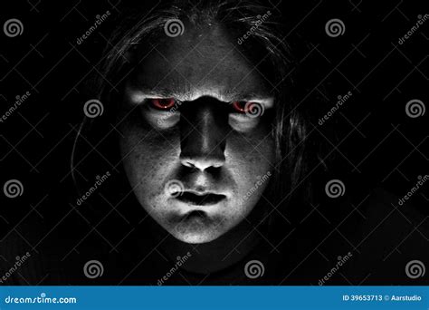 Dark Evil Face On Black Background Stock Photo Image 39653713