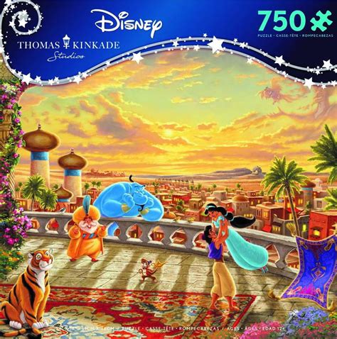 Ceaco Thomas Kinkade The Disney Collection Aladdin Jasmine