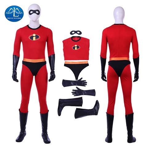2018 New Credible Bob Parr Costume Men The Incredibles 2 Cosplay