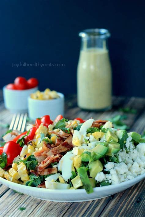 Southwestern Cobb Salad With Creamy Poblano Dressing Healthy Salad