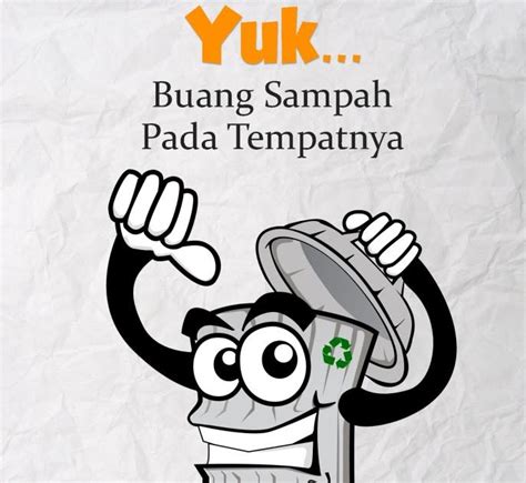 Poster Gambar Kartun Buanglah Sampah Pada Tempatnya Kumpulan Desain