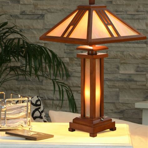 Cloud Mountain Mission Wood Table Lamp Table Lamp Wood Craftsman