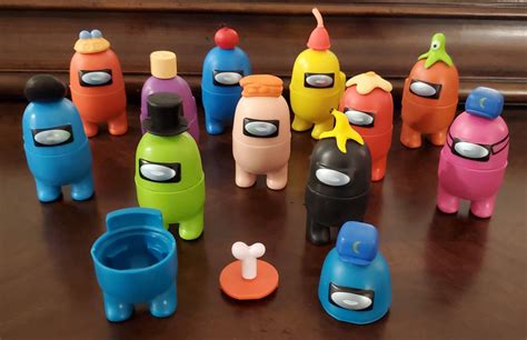 Among Us Toys And Games With Different Hats Action Figure Etsy