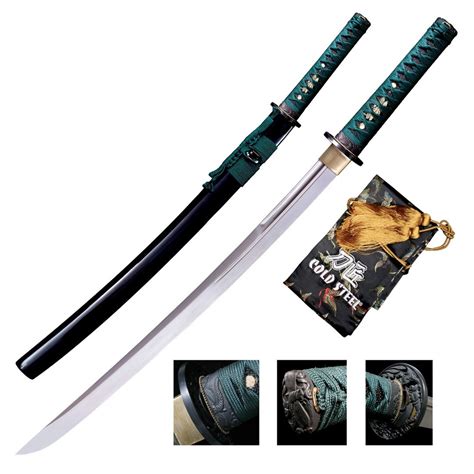 Sabre De Samourai Cold Steel Wakizashi Sword Dragonfly Carbone 1055