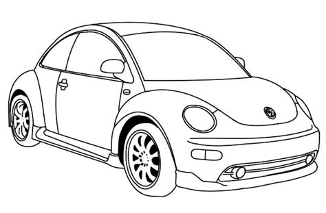 Latest Version Of Vw Beetle Car Coloring Pages Best Place To Color