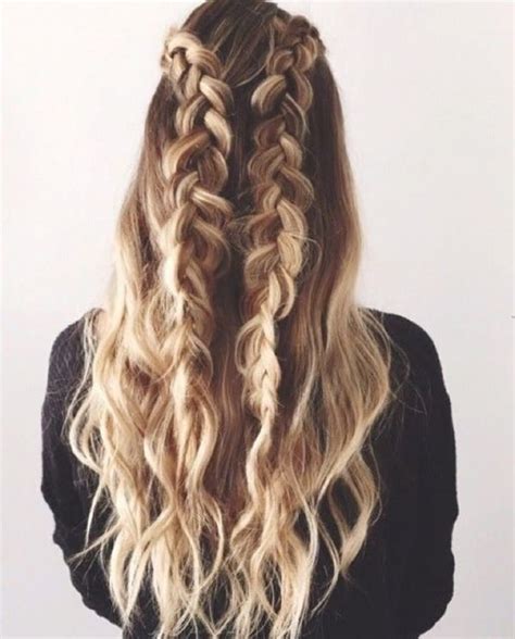 Braided Hairstyles For Long Hair Down 50 Half Up Half Down Hairstyles