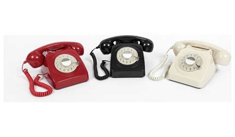 Buy Gpo 746 Rotary Dial Corded Telephone Black Telephones Argos