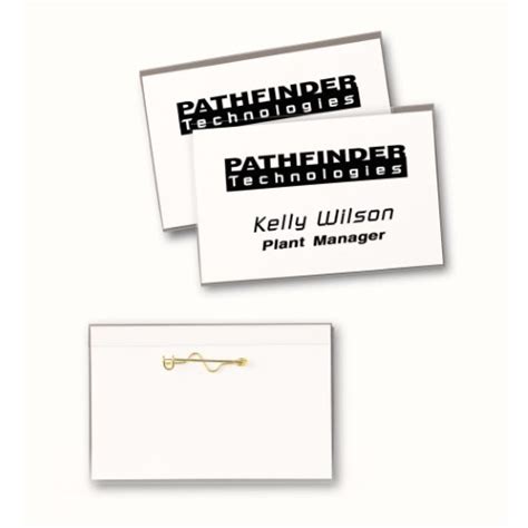 Avery Pin Style Name Badges 74549 Template Williamson