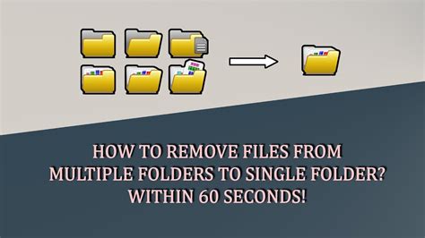 How To Remove Files From Multiple Folders To Single Folder Youtube