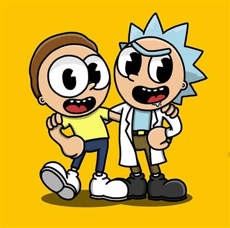 Rick And Morty X Cuphead Rick And Morty Tattoo Rick And Morty Drawing