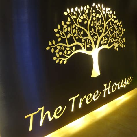 Our Stainless Steel House Name Plaques Look Stunning At Night With Back